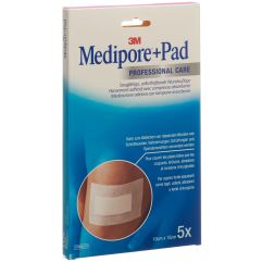 3M Medipore+Pad 10x15cm Wundkissen 5x10.5cm 5 Stk