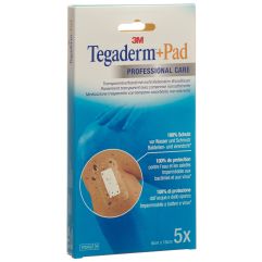 3M TEGADERM+PAD 6x10cm compresse 2.5x6cm 5 pce