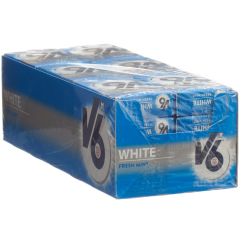 V6 White chewing gum Freshmint 24 box