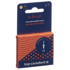 TOP CAREDENT A5 IDBH-GE brosse interd jaune 5 pce