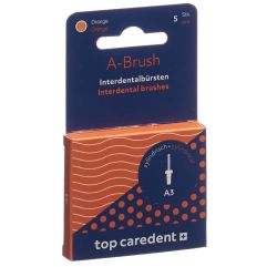 TOP CAREDENT A3 IDBH-O brosse interd orange 5 pce