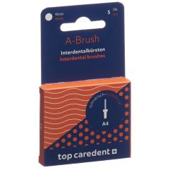 Top Caredent A4 IDBH-W Interdentalbürste weiss >1.0mm 5 Stk