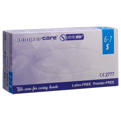 Sempercare Nitrile Skin Handschuhe S puderfrei unsteril 200 Stk