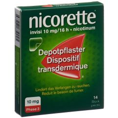 nicorette invisi 10 mg/16 h Depotpflaster 14 Stück