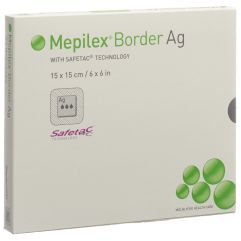MEPILEX Ag Border pans hydrocell 15x15cm 5 pce