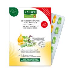 Rausch Schweizer Kräuter Vital Kapseln herbes suisses 3 Monats-Packung