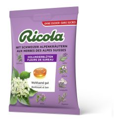 Ricola Holunderblüten Bonbons ohne Zucker mit Stevia Btl 125 g