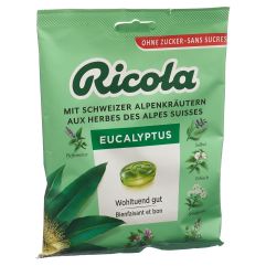 Ricola Eucalyptus Bonbons ohne Zucker mit Stevia Btl 125 g