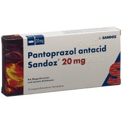 Pantoprazol antacid Sandoz 20 mg 14 magensaftresistente Filmtabletten