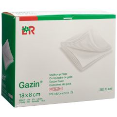 Gazin Set 10 Longuetten 8x18cm 16-fach Typ17 steril 12 Stk x 2Stk