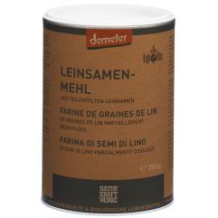 NaturKraftWerke Leinsamenmehl aus entölten Leinsamen Demeter 300 g x 4Stk