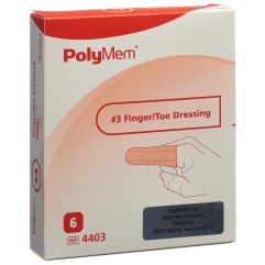 PolyMem Finger/ Zehenverband L No.3 6 Stk