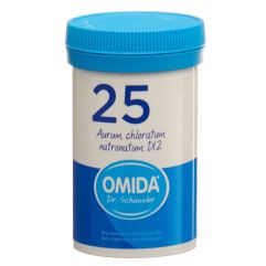 Omida Schüssler Nr25 Aurum chloratum natronatum Tabl D 12 Ds 100 g