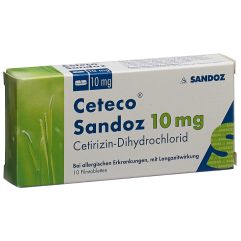 CETECO Sandoz cpr pell 10 mg 10 pce