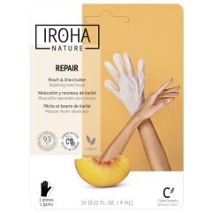 Iroha Hands & Feet Hand & Nail Mask Peach 2 x 9 ml