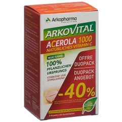 Arkovital Acerola Arkopharma Tabl 1000 mg Duo 2 x 30 Stk