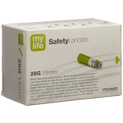 MYLIFE SafetyLancets lancette sécurité 28G 200 pce