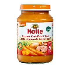 HOLLE carotte pomme de terre boeuf bio 190 g