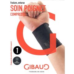 GIBAUD poignet de maintien Gr1 13-15cm noir