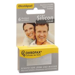 OHROPAX silicon clear sourdines 6 pce