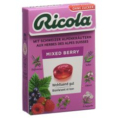 Ricola Mixed Berry Kräuterbonbons ohne Zucker Box 50 g