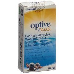 Optive Plus Augen-Pflegetropfen Fl 10 ml