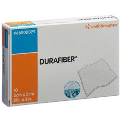 DURAFIBER pansement absorbant 5x5cm stér 10 pce