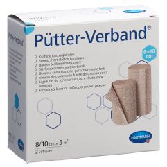 Pütter Verband 8/10cmx5m 2 Stk