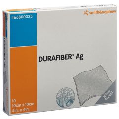 Durafiber AG Wundauflage 10x10cm steril 10 Stk