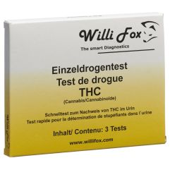 WILLI FOX test de drogue THC uni urine 3 pce