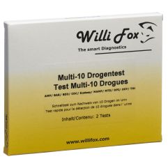 WILLI FOX test de drogue multi 10 para urin 2 pce