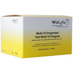 Willi Fox Drogentest Multi 10 Drogen Urin 5 Stk