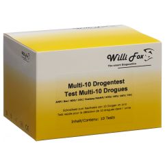 WILLI FOX test de drogue multi 10 para urin 10 pce