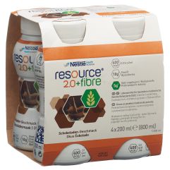 Resource 2.0 Fibre Schokolade 4 x 200 ml