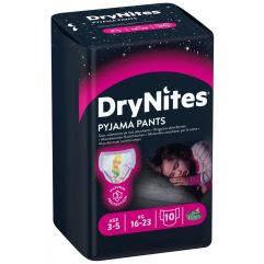 HUGGIES DRYNITES couche nuit girl 3-5 ans 10 pce