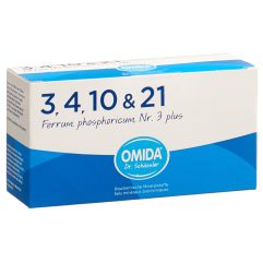 Omida Schüssler Nr3 Ferrum phosphoricum plus Plv Btl 12 Stk