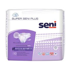 Super Seni Plus Windelhosen XS atmungsaktiv Hüftumfang 40-60cm 7 Tropfen 10 Stk