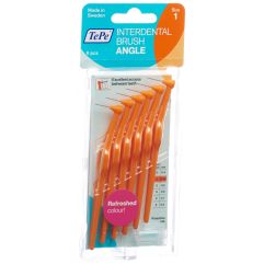 TEPE Angle brosse interdentaire 0.45mm oran 6 pce