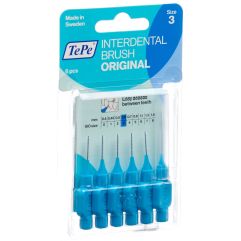 TePe Interdental Brush 0.6mm blau Blist 6 Stk