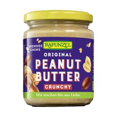 Rapunzel Peanutbutter Original Crunchy Glas 250g