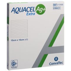 AQUACEL Ag+ Extra compresse 15x15cm 5 pce