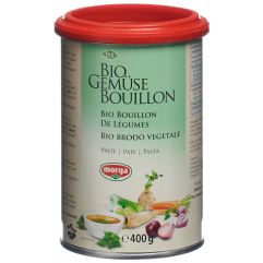 MORGA bouillon de légumes pâte bio bte 400 g