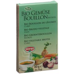 MORGA bouillon de légumes cubes bio 8 pce