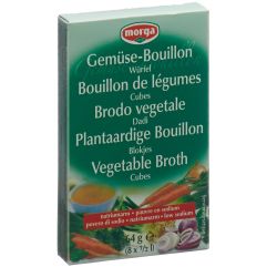 MORGA bouillon de légumes cubes pauv sodium 8 pce