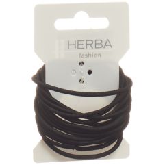 HERBA élastique cheveux 4.2cm grande noir 16 pce