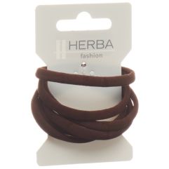 HERBA élastique cheveux 5.6cm marron 6 pce