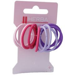 HERBA Kids élastique cheveux 3cm rosé 12 pce