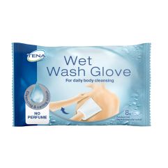 TENA Wet Wash Glove non parfumé 8 pce