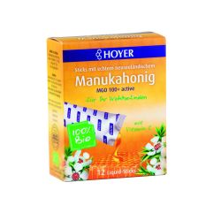 HOYER miel manuka bio liquid-sticks 12 pce