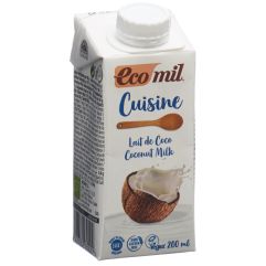 ECOMIL cuisine lait de coco tétra 200 ml